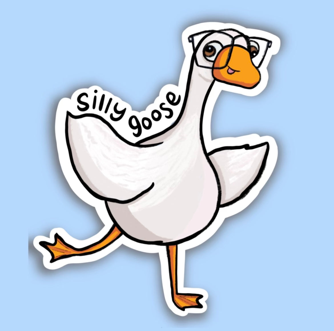 Silly Goose Waterproof Vinyl Sticker
