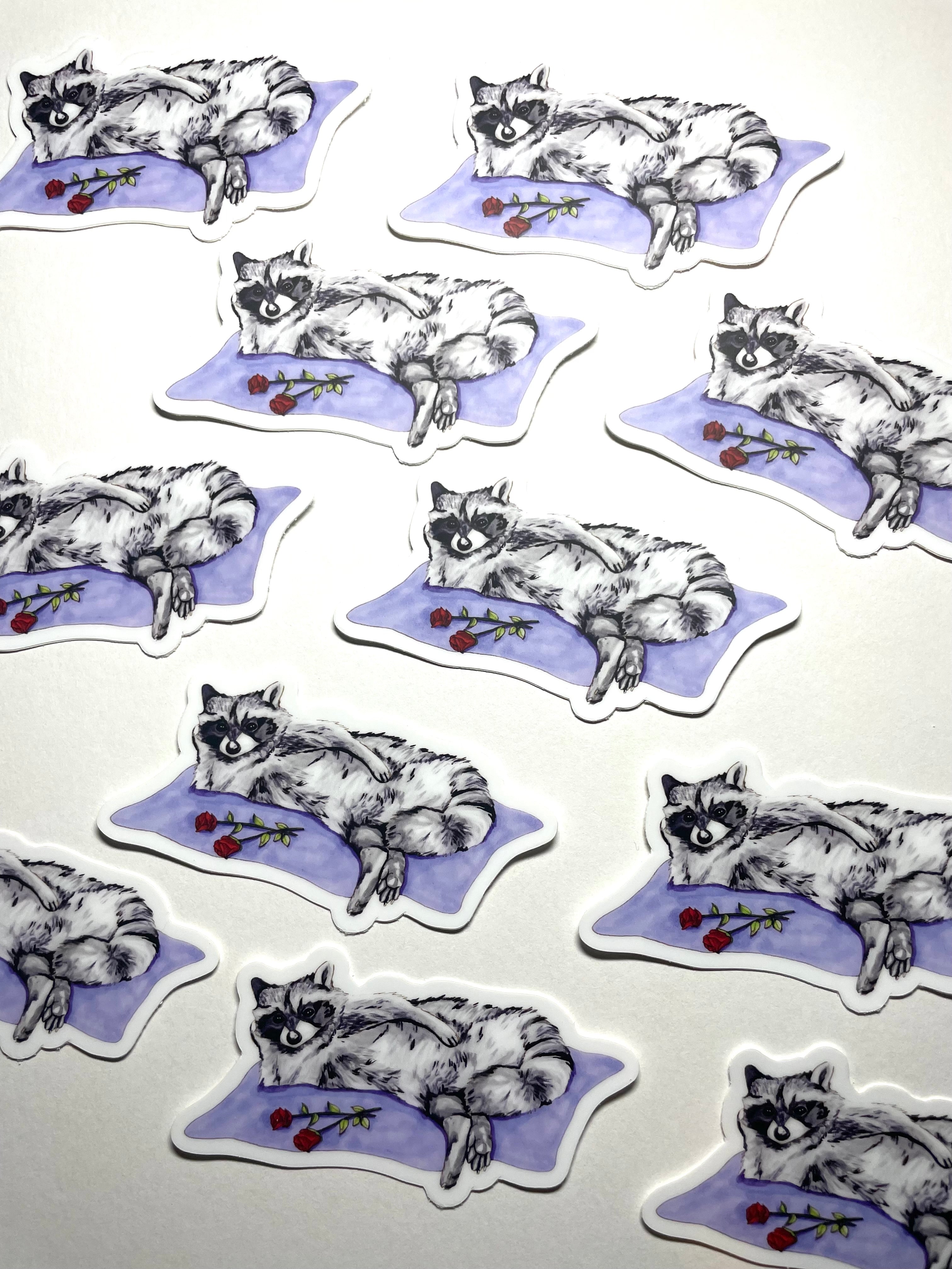 Wonder Raccoon Waterproof UV Resistant Vinyl Sticker 