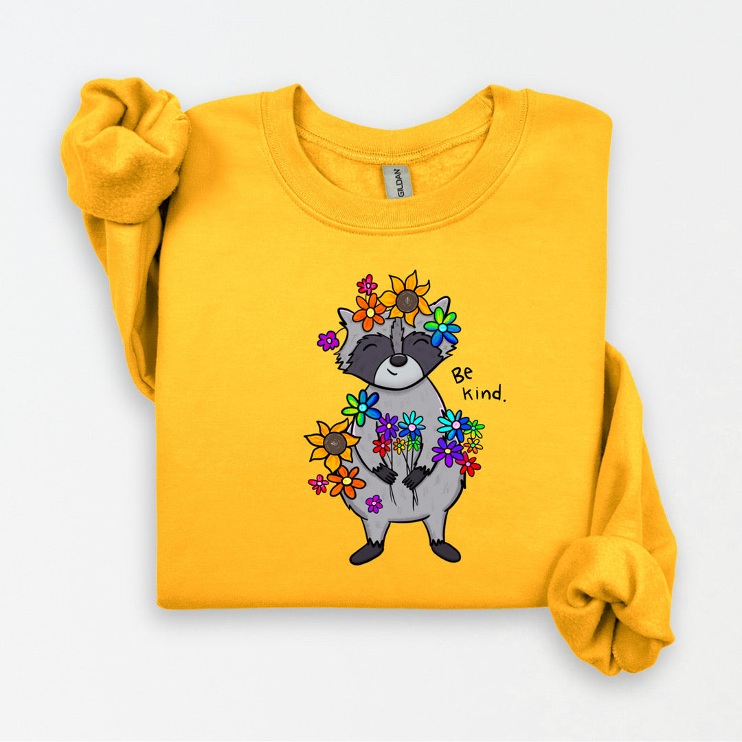 Be Kind Raccoon Sweatshirt