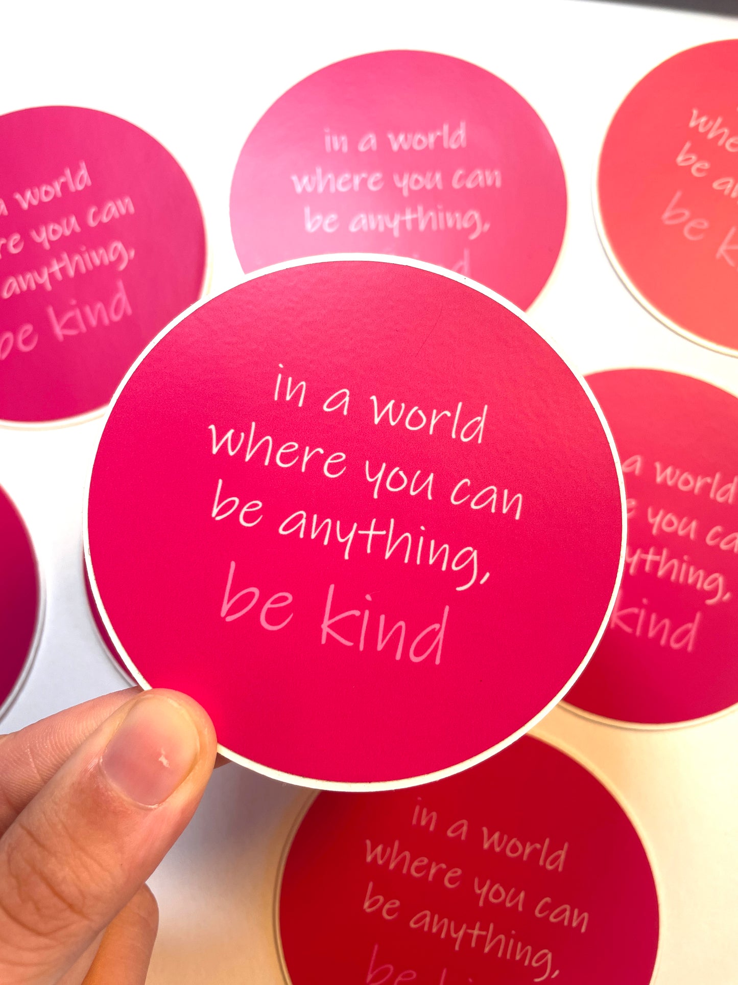 Be kind Waterproof Vinyl Sticker