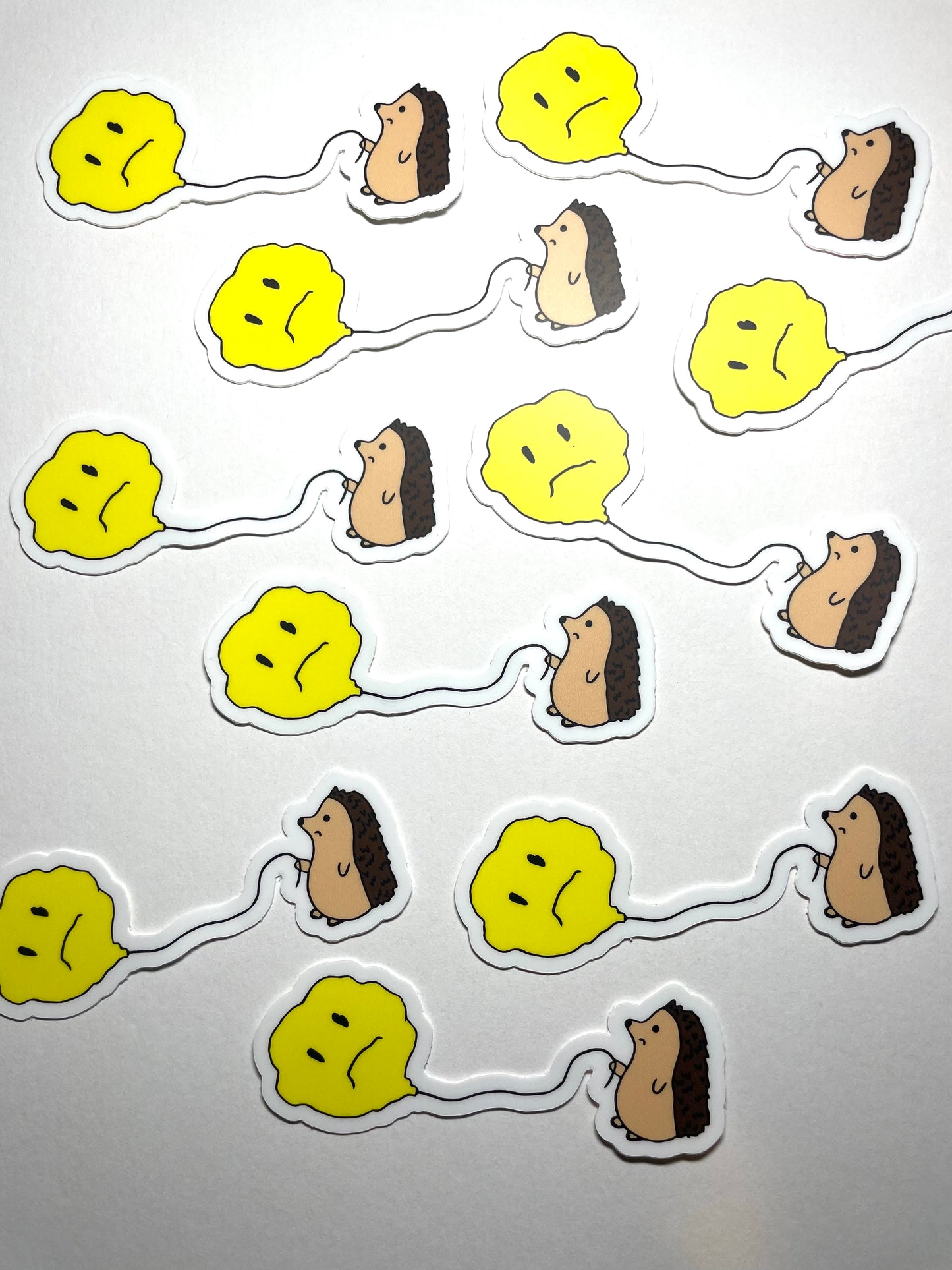 Sad Hedgehog Waterproof Vinyl Sticker