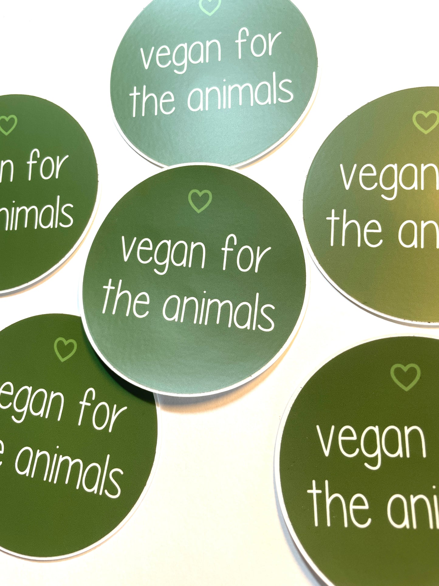 Vegan For The Animals Waterproof Vinyl Sticker