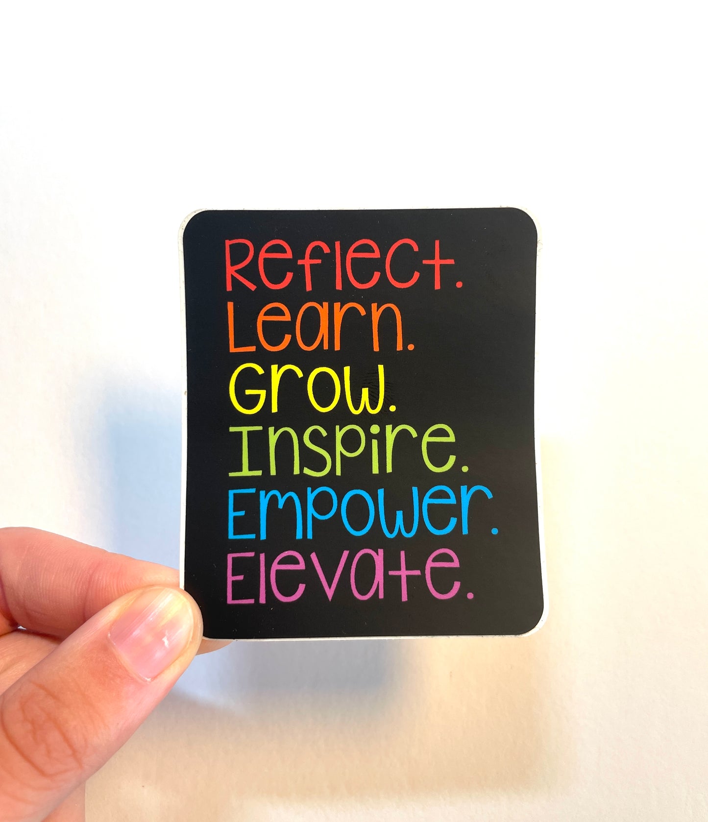 Rainbow Affirmation Waterproof Vinyl Sticker