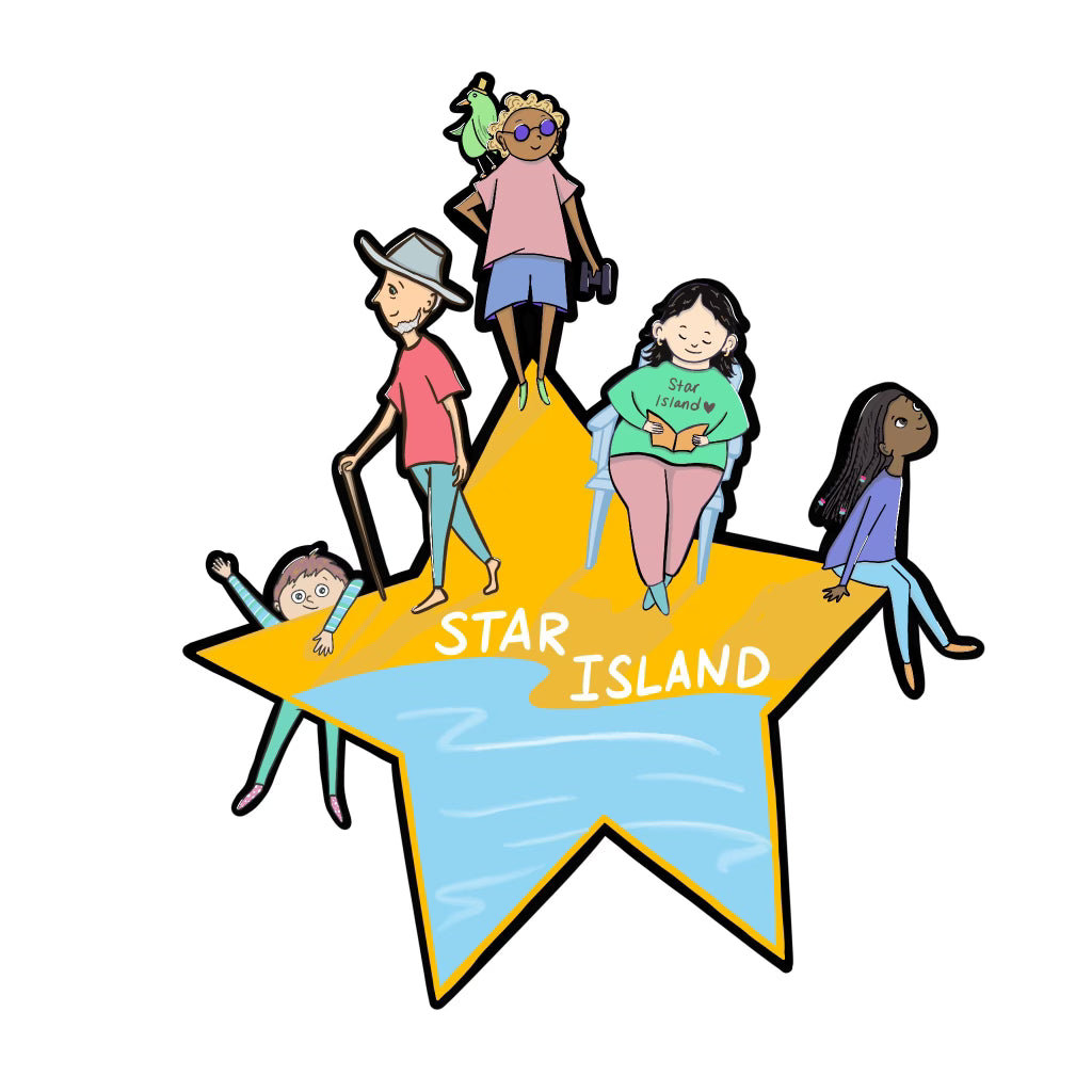 Star Island Community Waterproof Vinyl Sticker