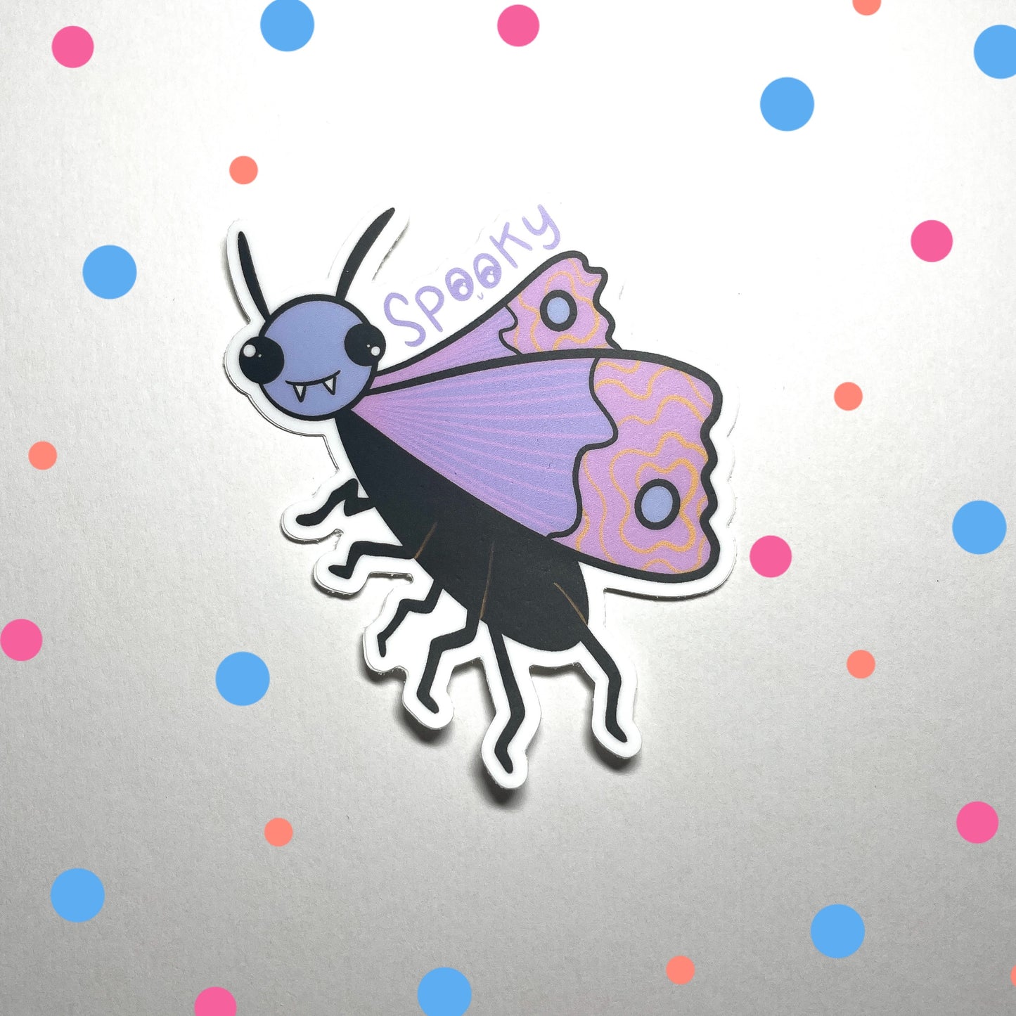 Vampire Moth Waterproof Vinyl Sticker