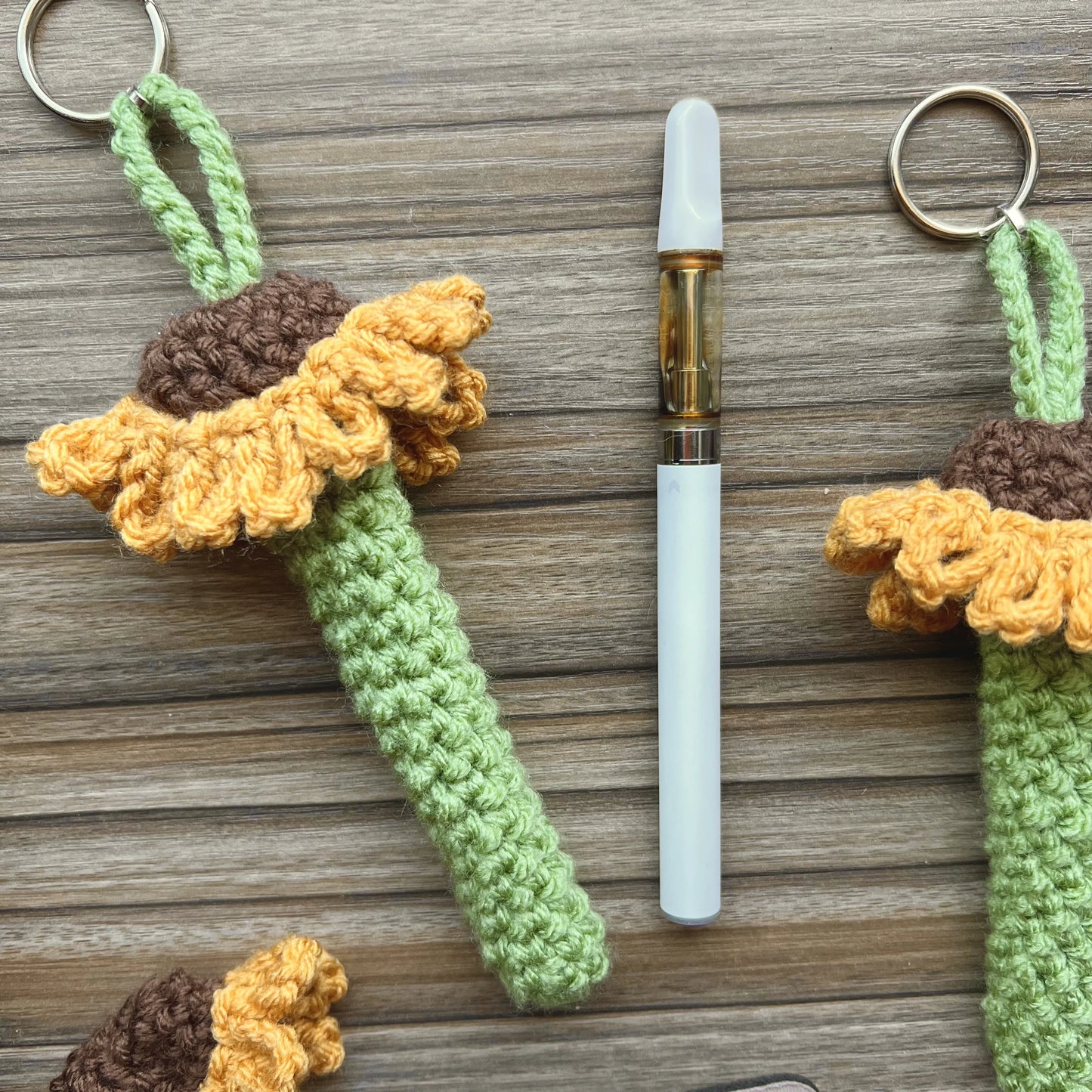 Sunflower Pen Holder Keychain