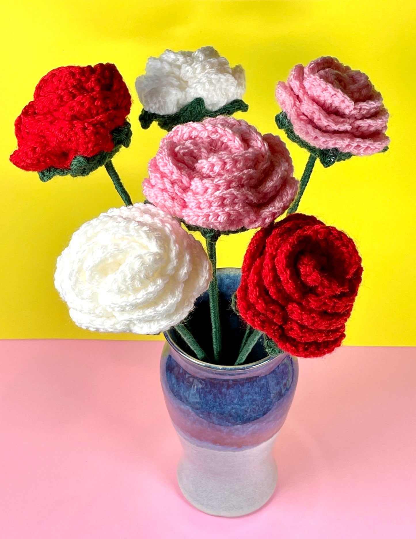 Crochet Roses (3 color options!)