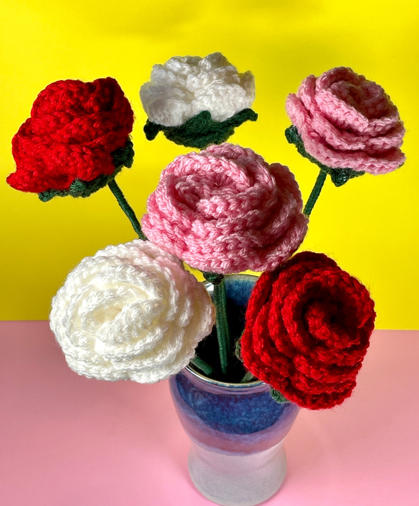 Crochet Roses (3 color options!)