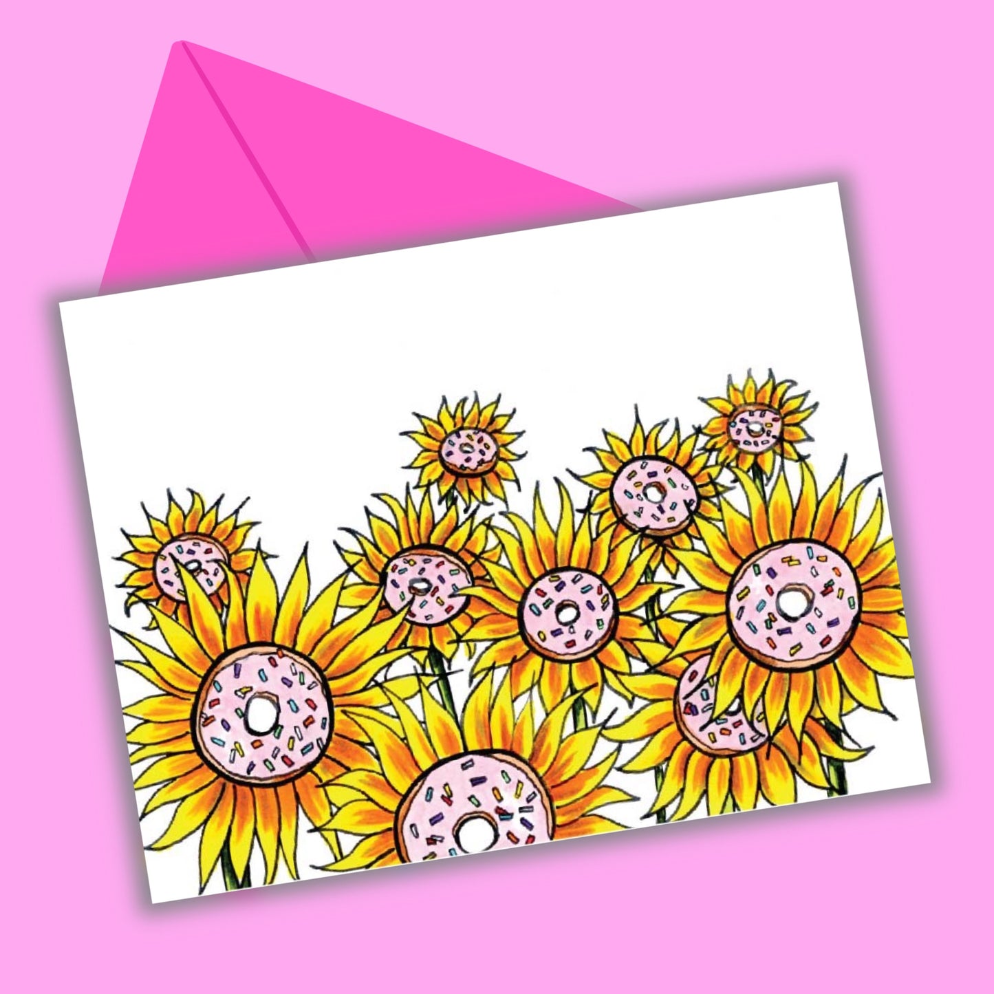 Donut Worry Be Happy Greeting Card
