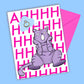 Cat Scream Engagement Greeting Card