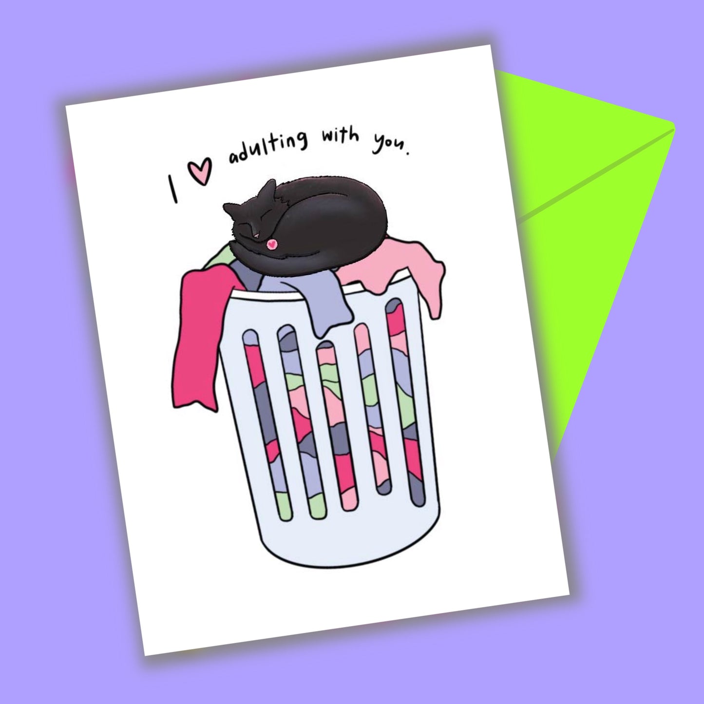 I Love Adulting With You Greeting Card