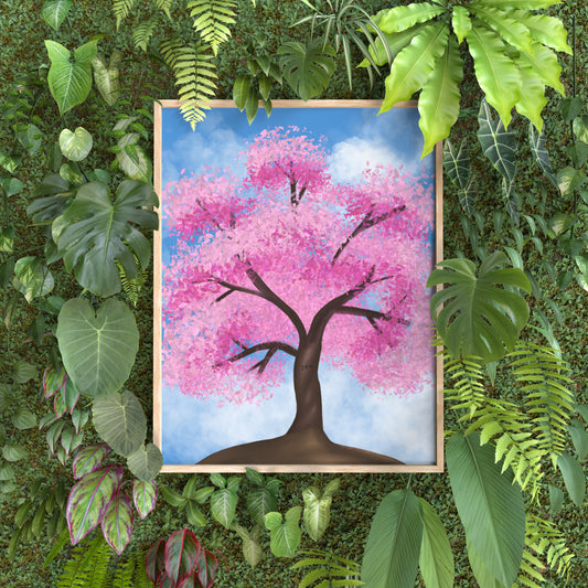 Cherry Blossom Tree 8x10 in. Art Print