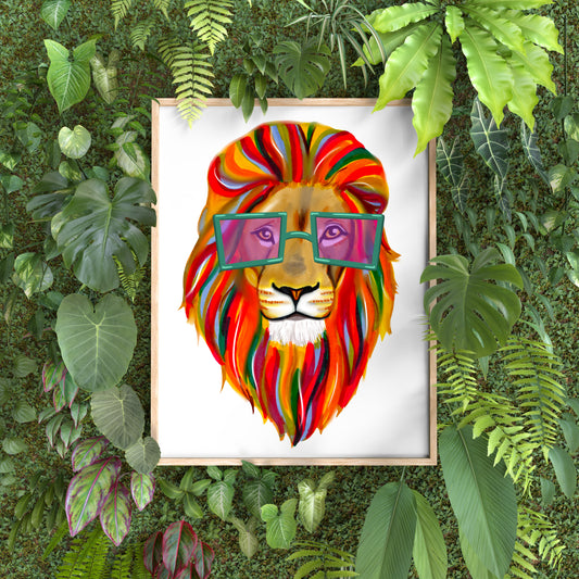 Lion 8x10 in. Art Print