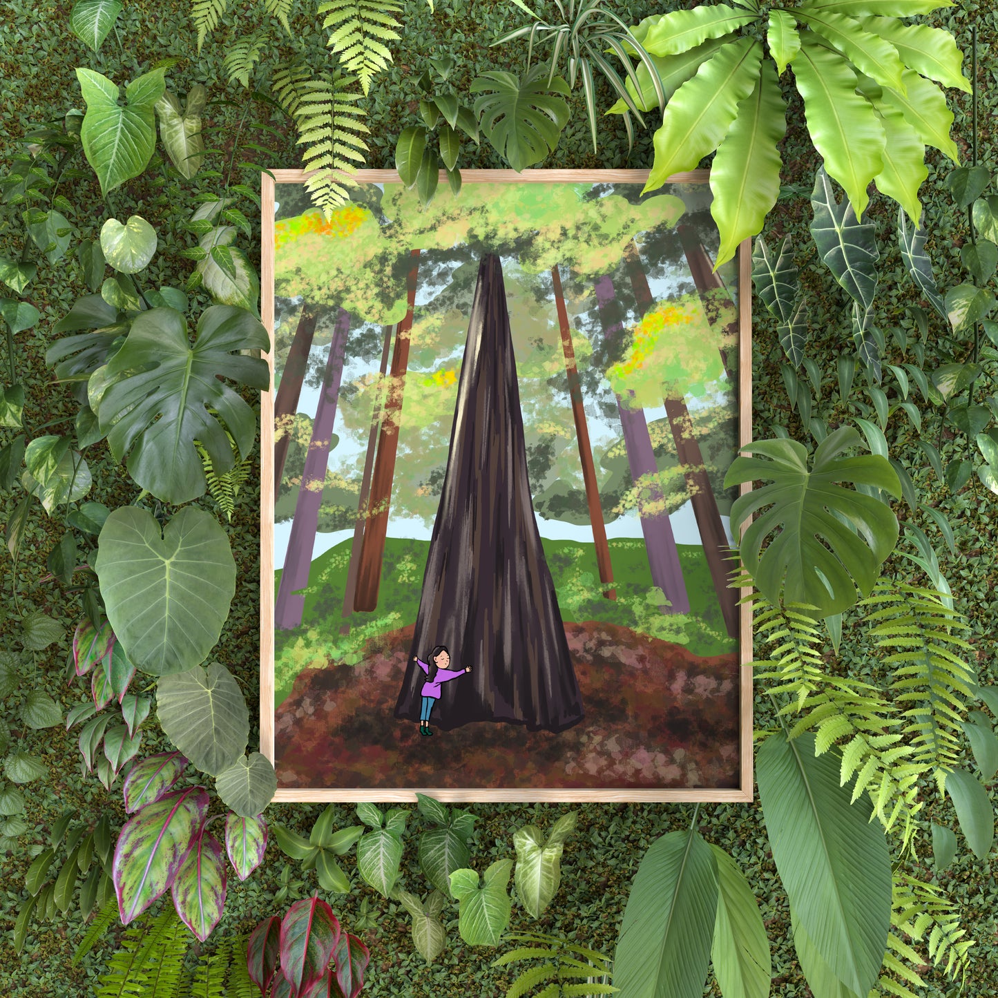 Tree Hugger 8x10 in. Art Print