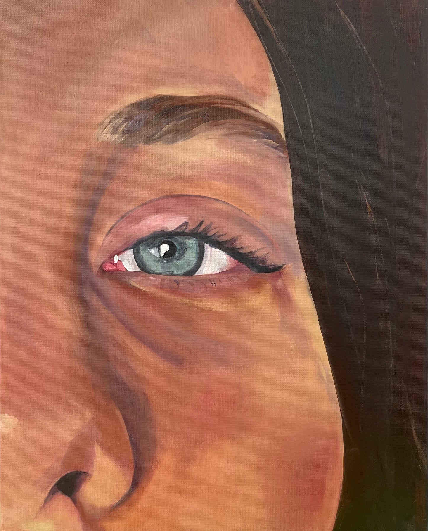 Eye Self Portrait Original Painting
