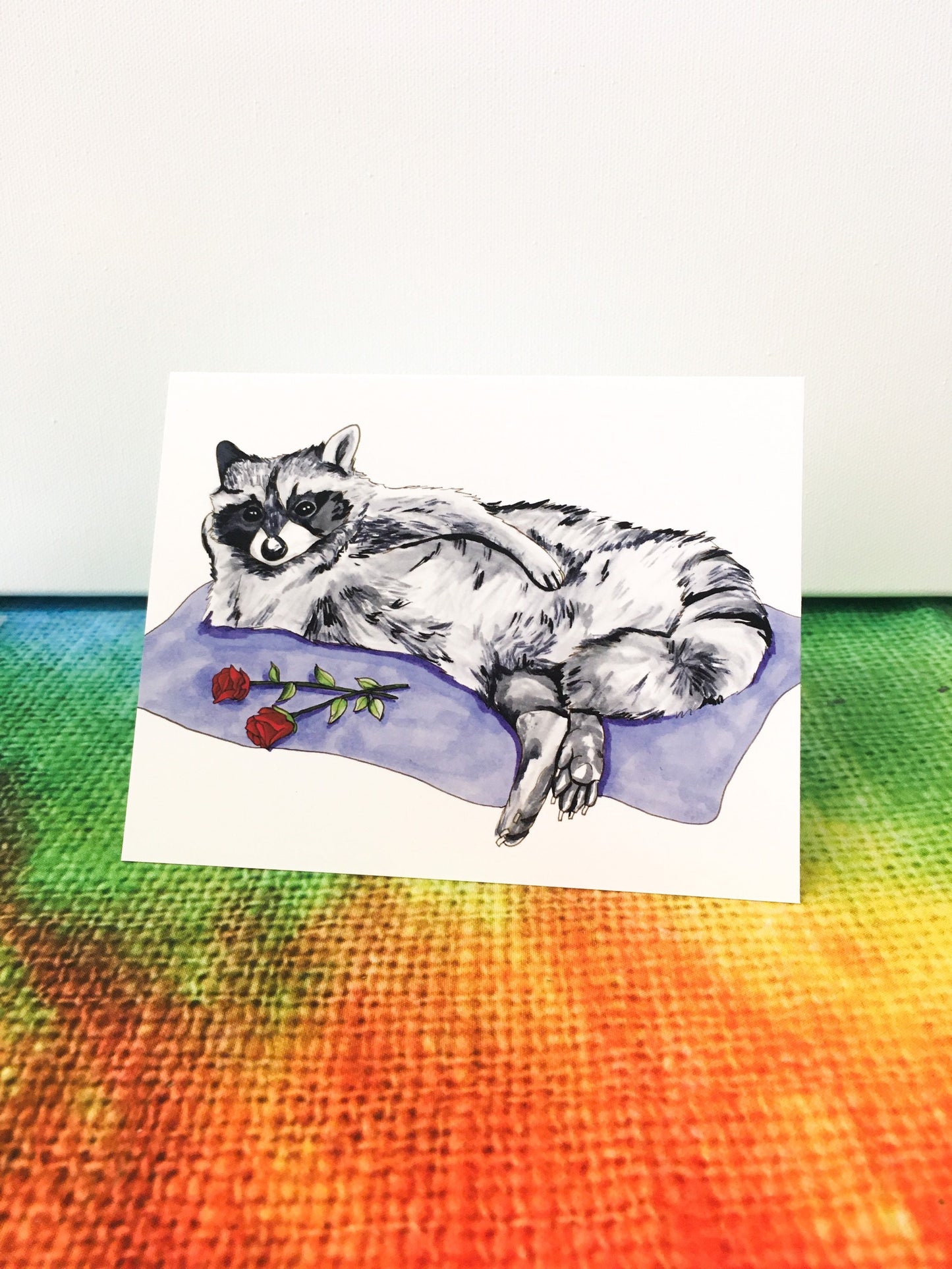 Sexy Raccoon Greeting Card