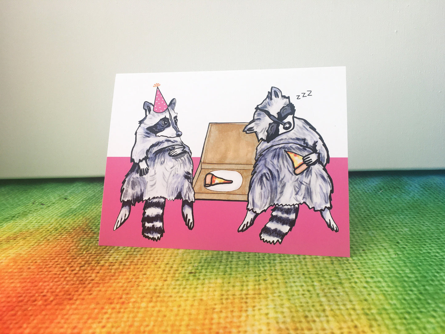 Raccoon Birthday Greeting Card