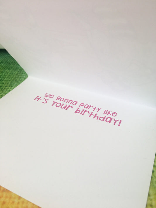 Raccoon Birthday Greeting Card