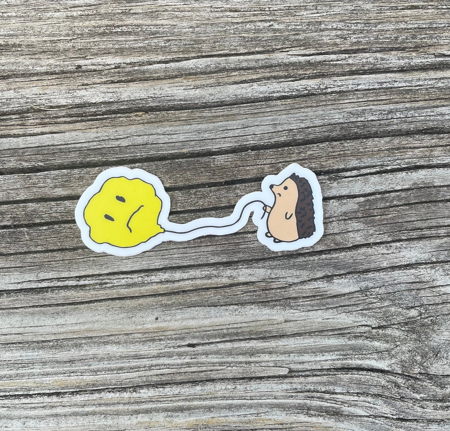 Sad Hedgehog Waterproof Vinyl Sticker