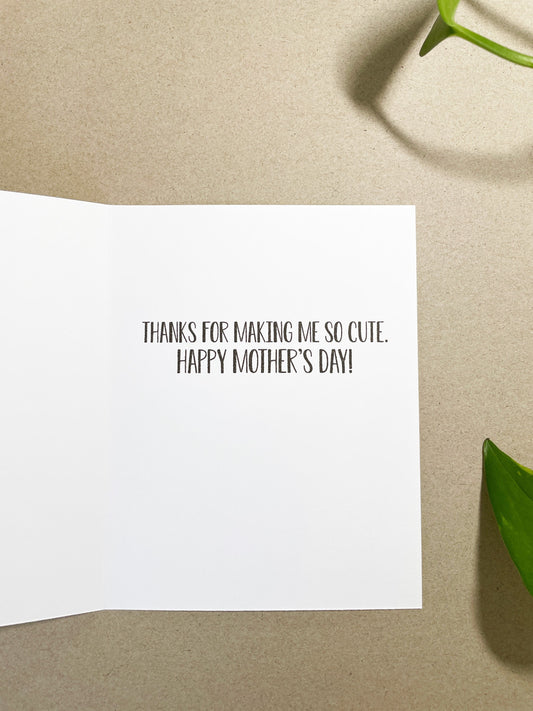 I Got It From My Mama Greeting Card