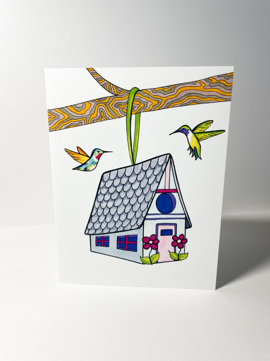 Hummingbird Housewarming Greeting Card