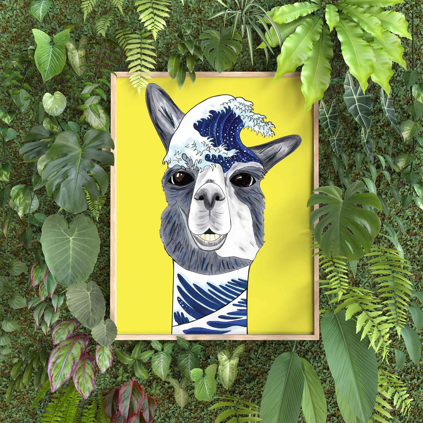 The Great Wave Alpaca 8x10 in. Art Print