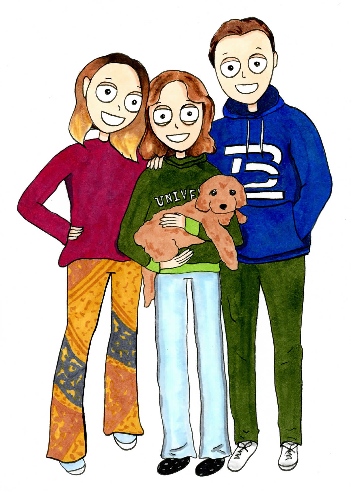 Turn Your Photos Into Cartoon Artwork- 4 Figures