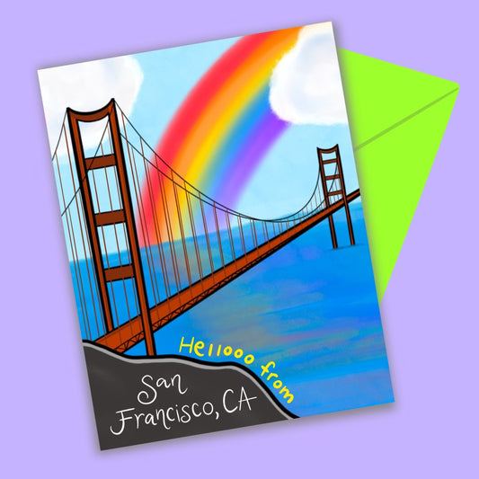 Hello From San Francisco Greeting Card