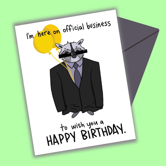 Official Business Birthday Greeting Card