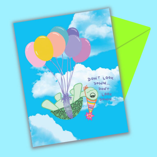 Up From Here Birthday Greeting Card