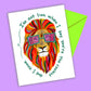 Lion Father's Day Greeting Card