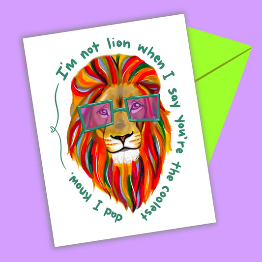 Lion Father's Day Greeting Card