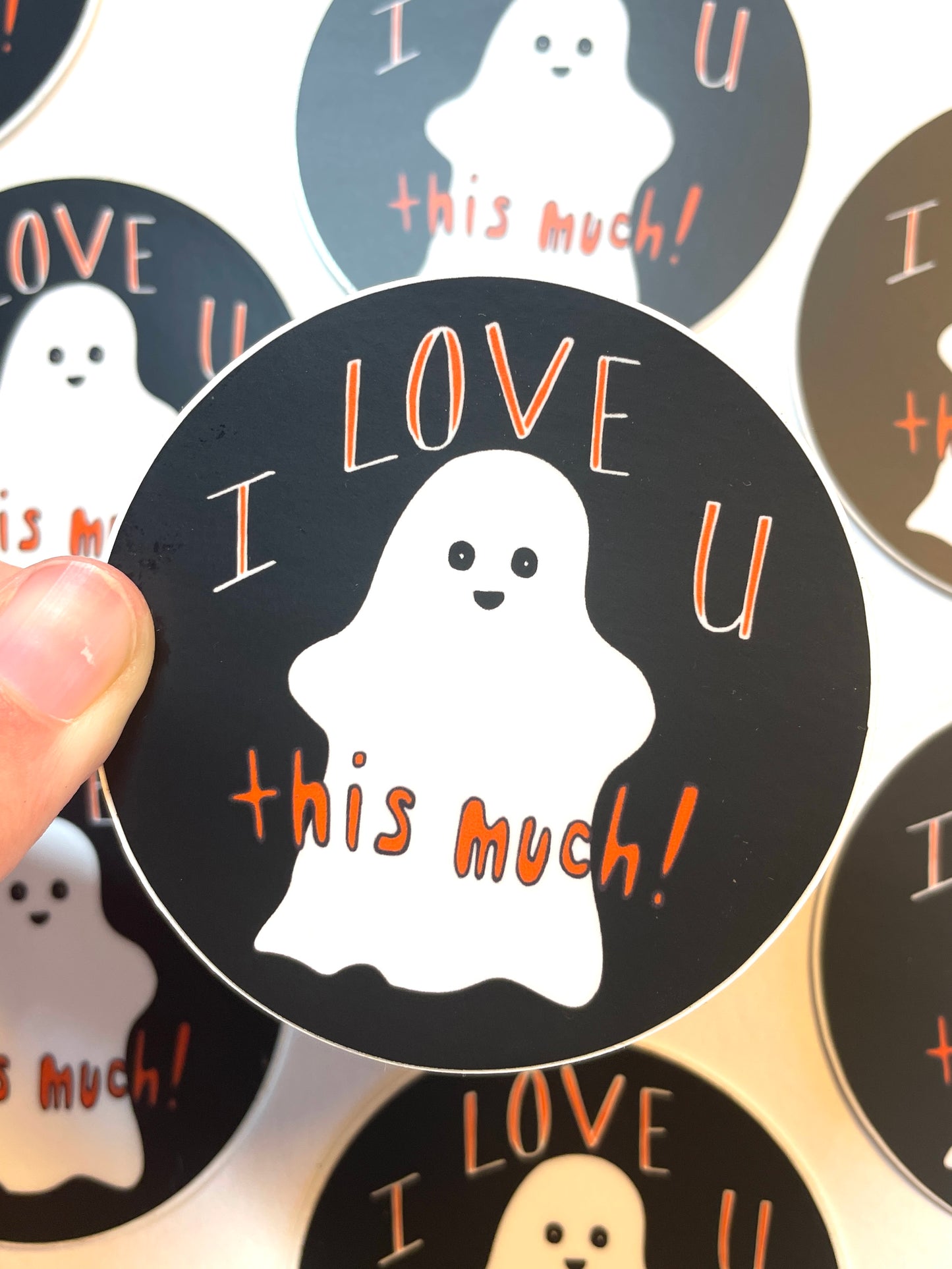 Ghost Love Waterproof Sticker