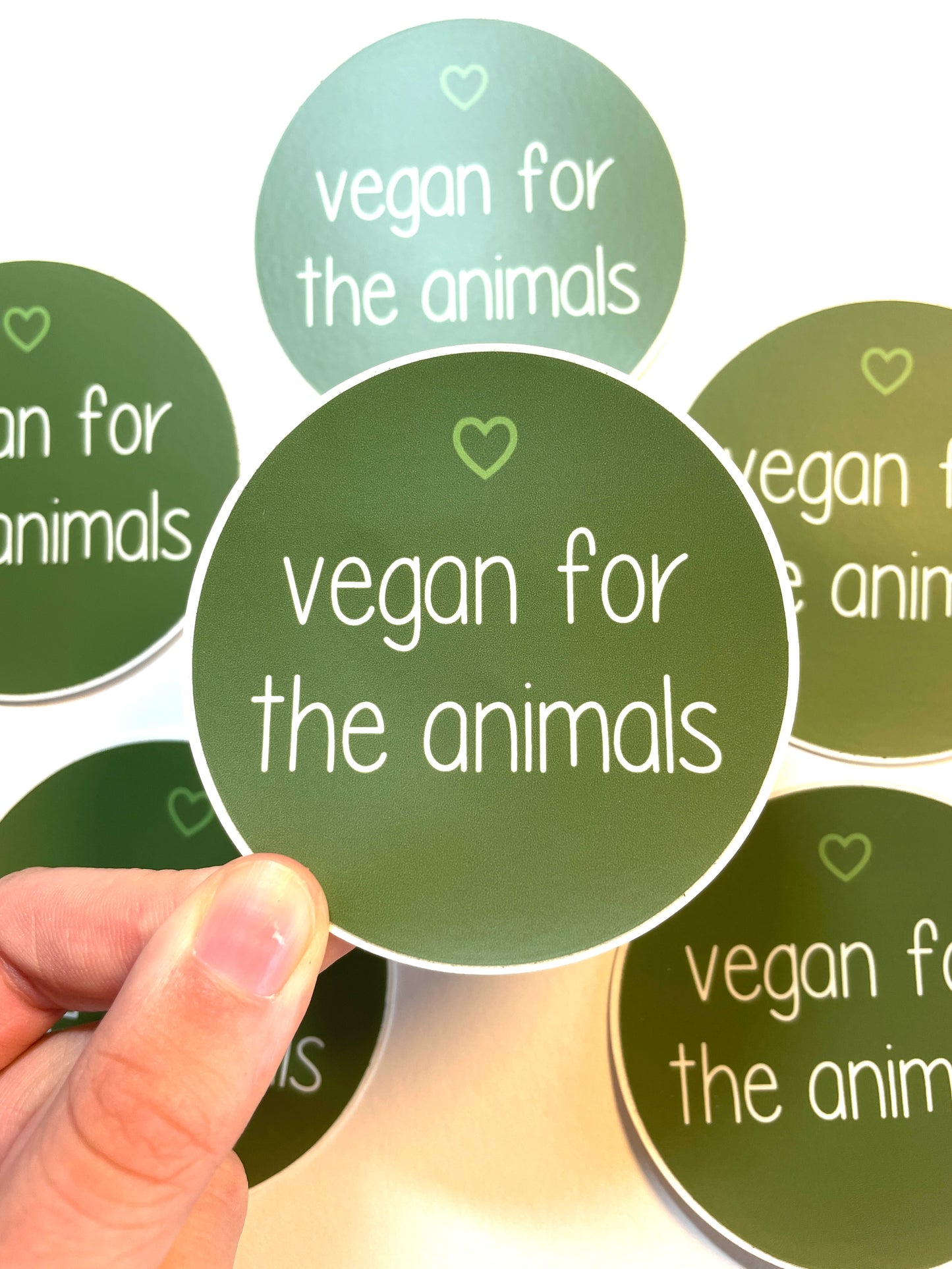 Vegan For The Animals Waterproof Vinyl Sticker