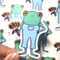 Sunflower Frog Waterproof Vinyl Sticker