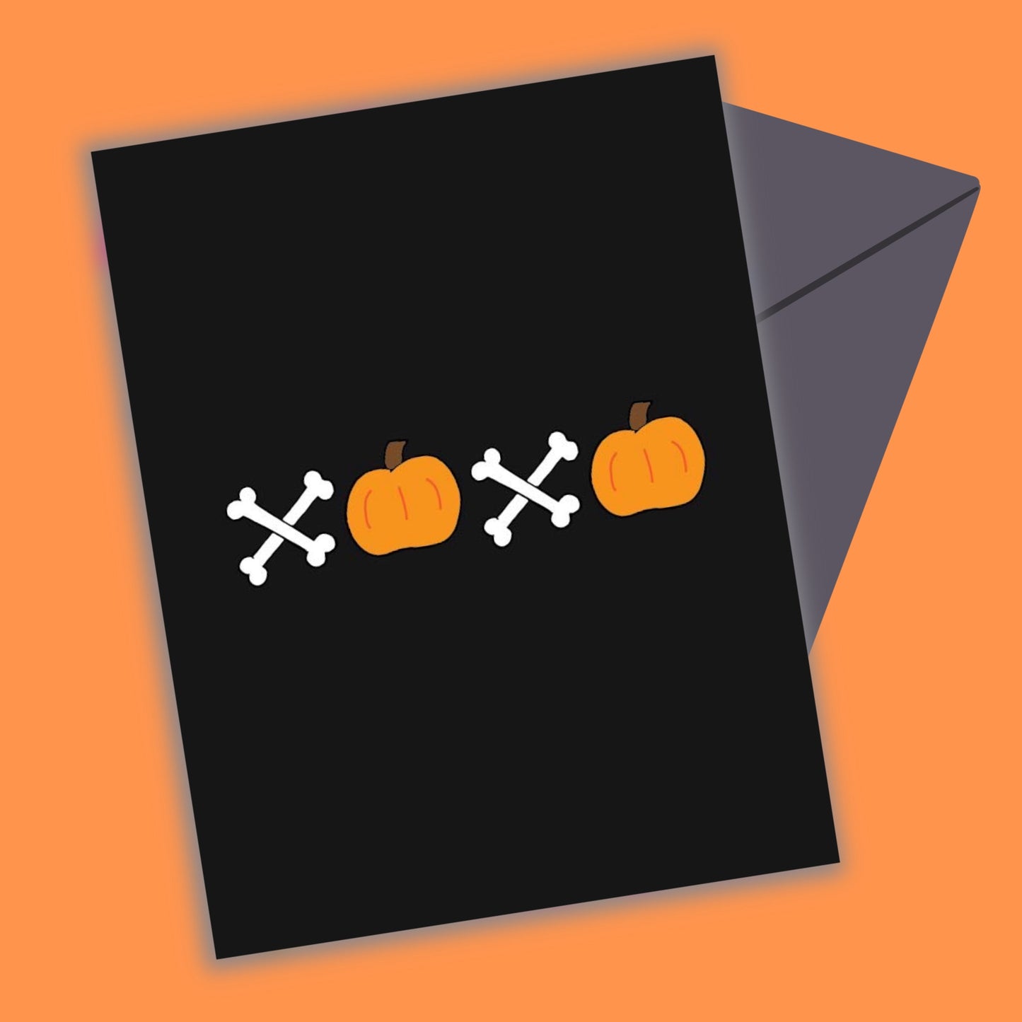 XOXO Halloween Greeting Card