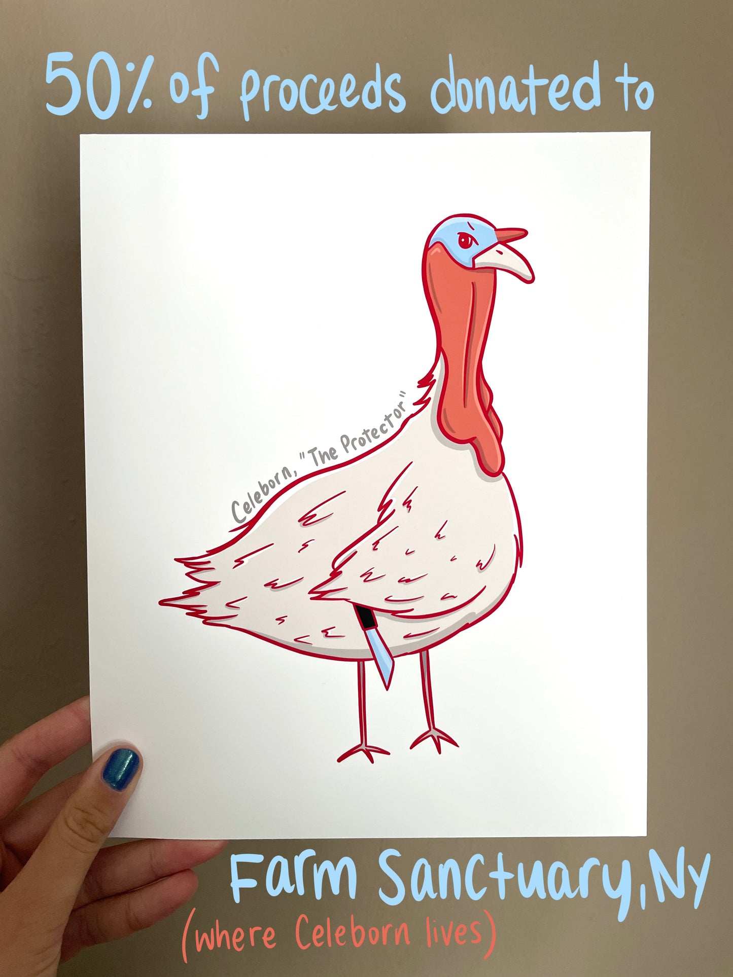 Celeborn Turkey Fundraiser 8x10 in. Art Print
