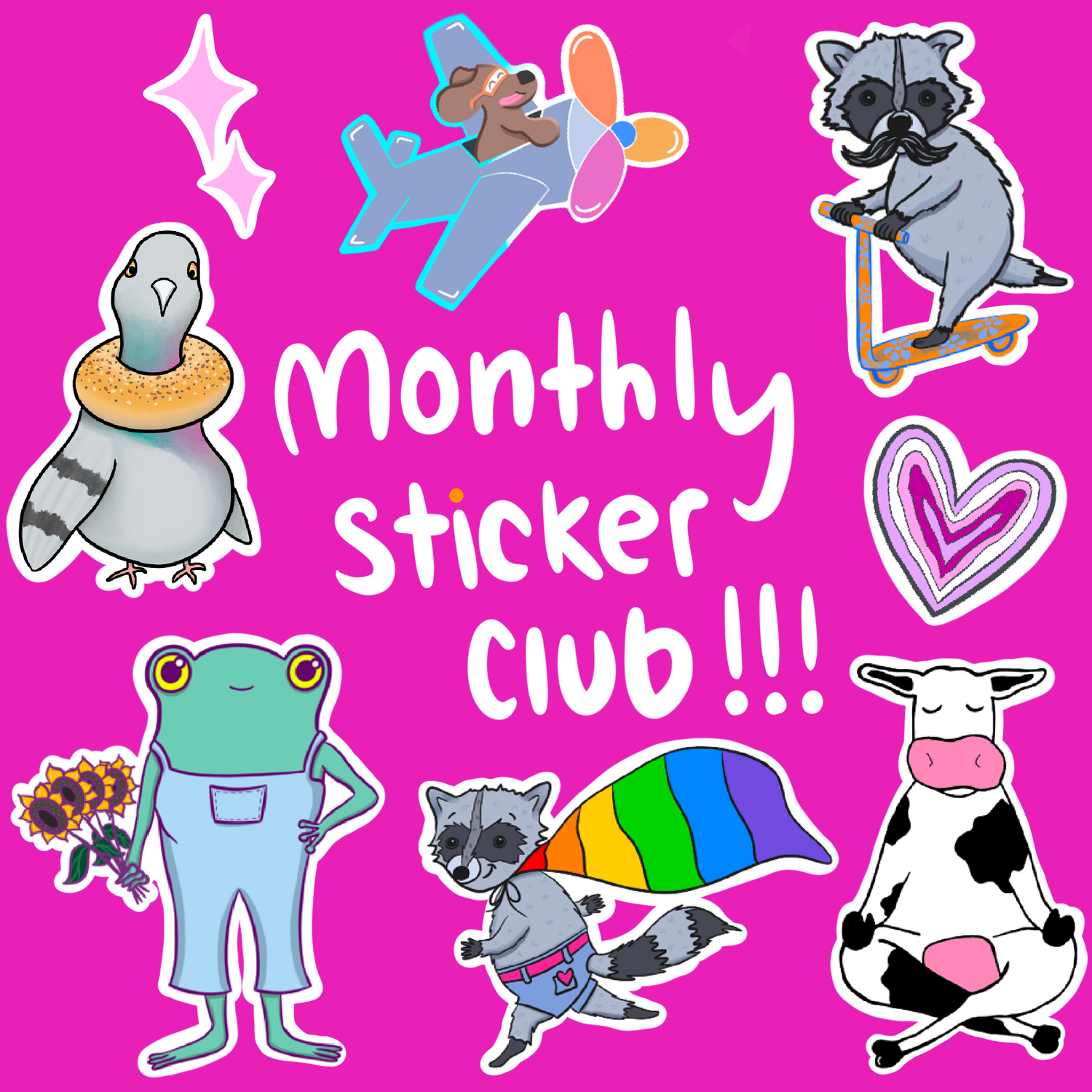 Monthly Sticker Club for Kids