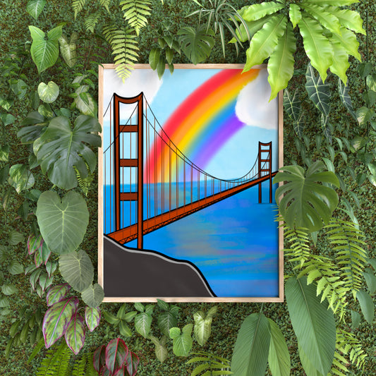 San Francisco Golden Gate Bridge 8x10 in. Art Print
