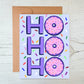Ho Ho Ho Donut Christmas Greeting Card