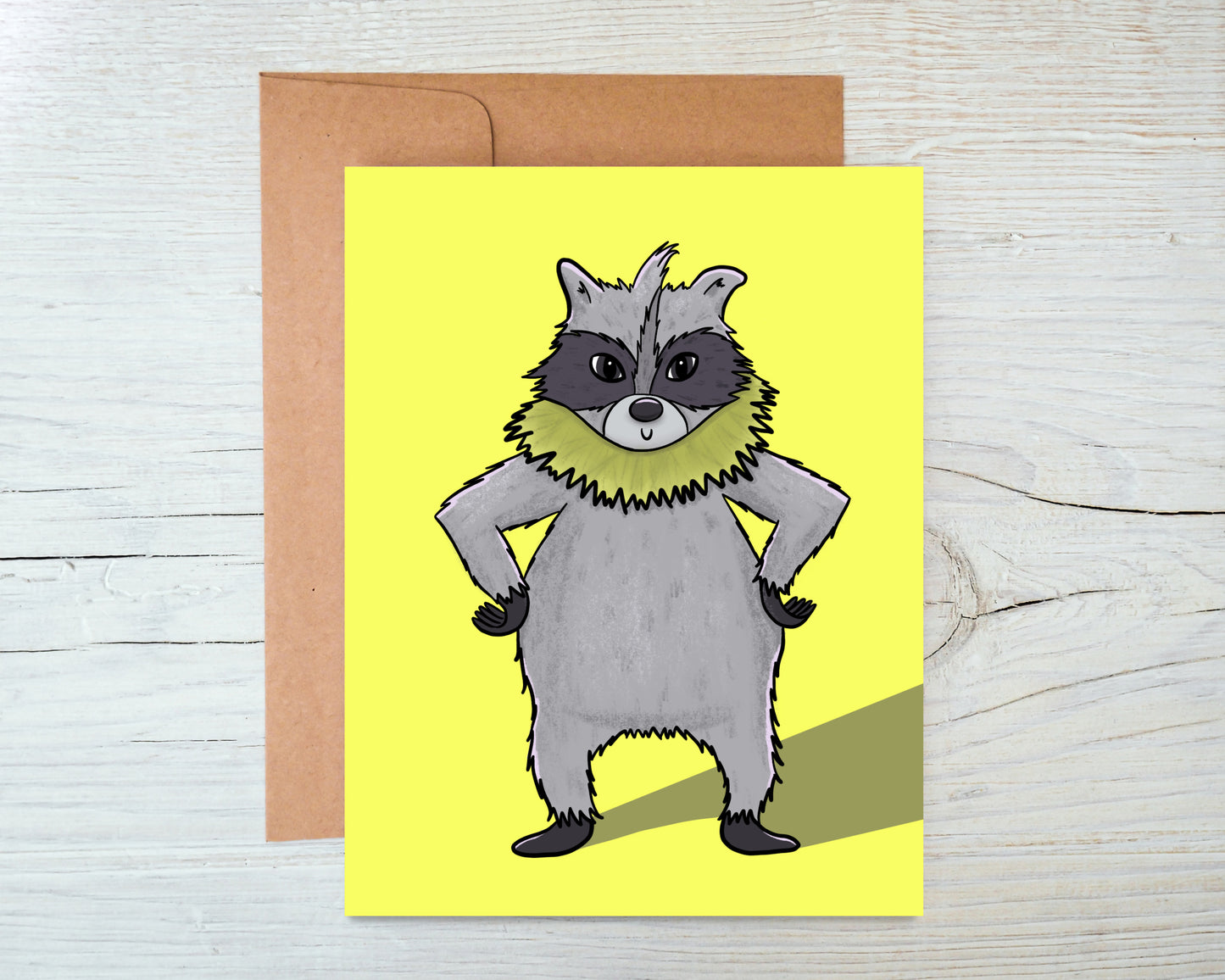 Raccoon Grinch Christmas Greeting Card