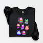 Pride Flag Cats Sweatshirt