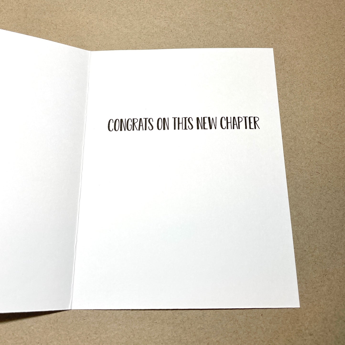 Congrats On This New Chapter Greeting Card