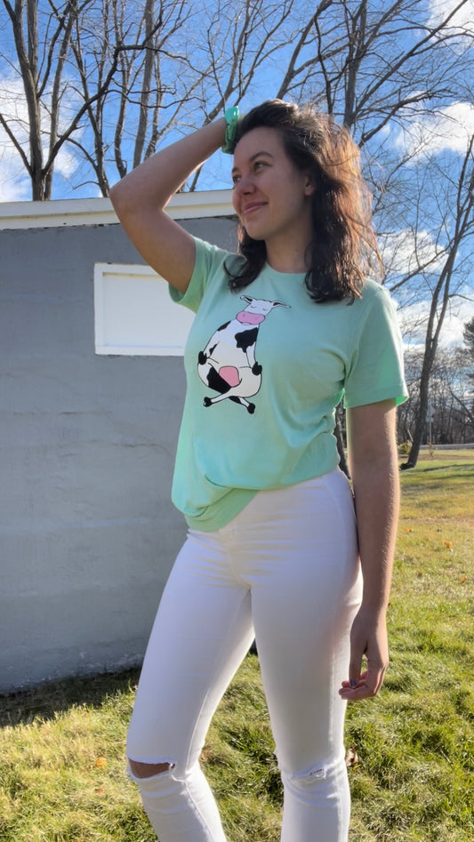 Meditating Cow Unisex T-Shirts