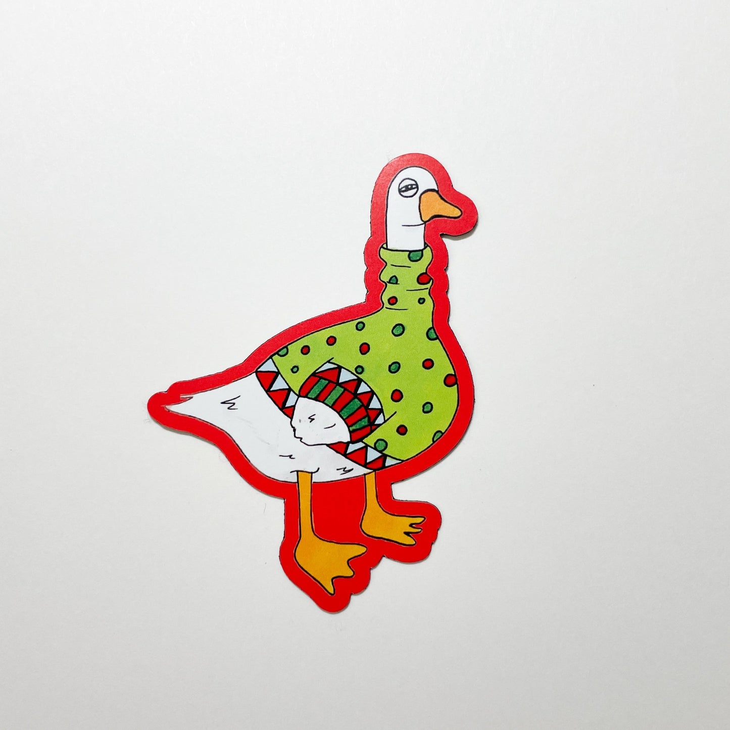 Duck In A Sweater Magnet