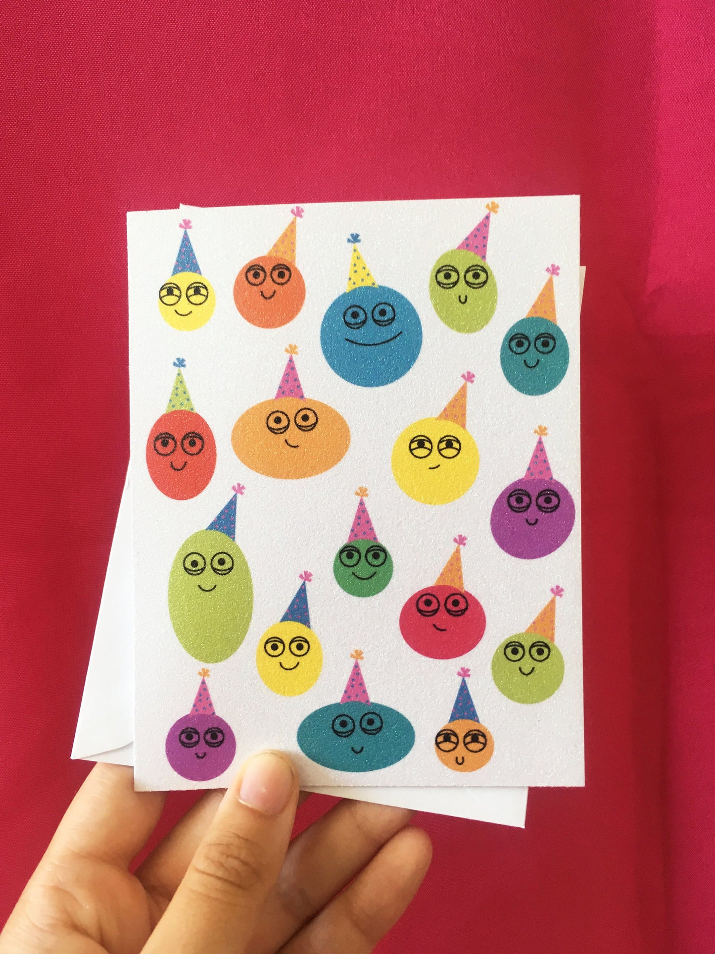 Party Hats Happy Birthday Greeting Card