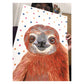 Sloth Polka Dot Poster