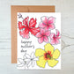 Hawaiian Flowers Mother's Day Greeting Card
