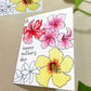 Hawaiian Flowers Mother's Day Greeting Card
