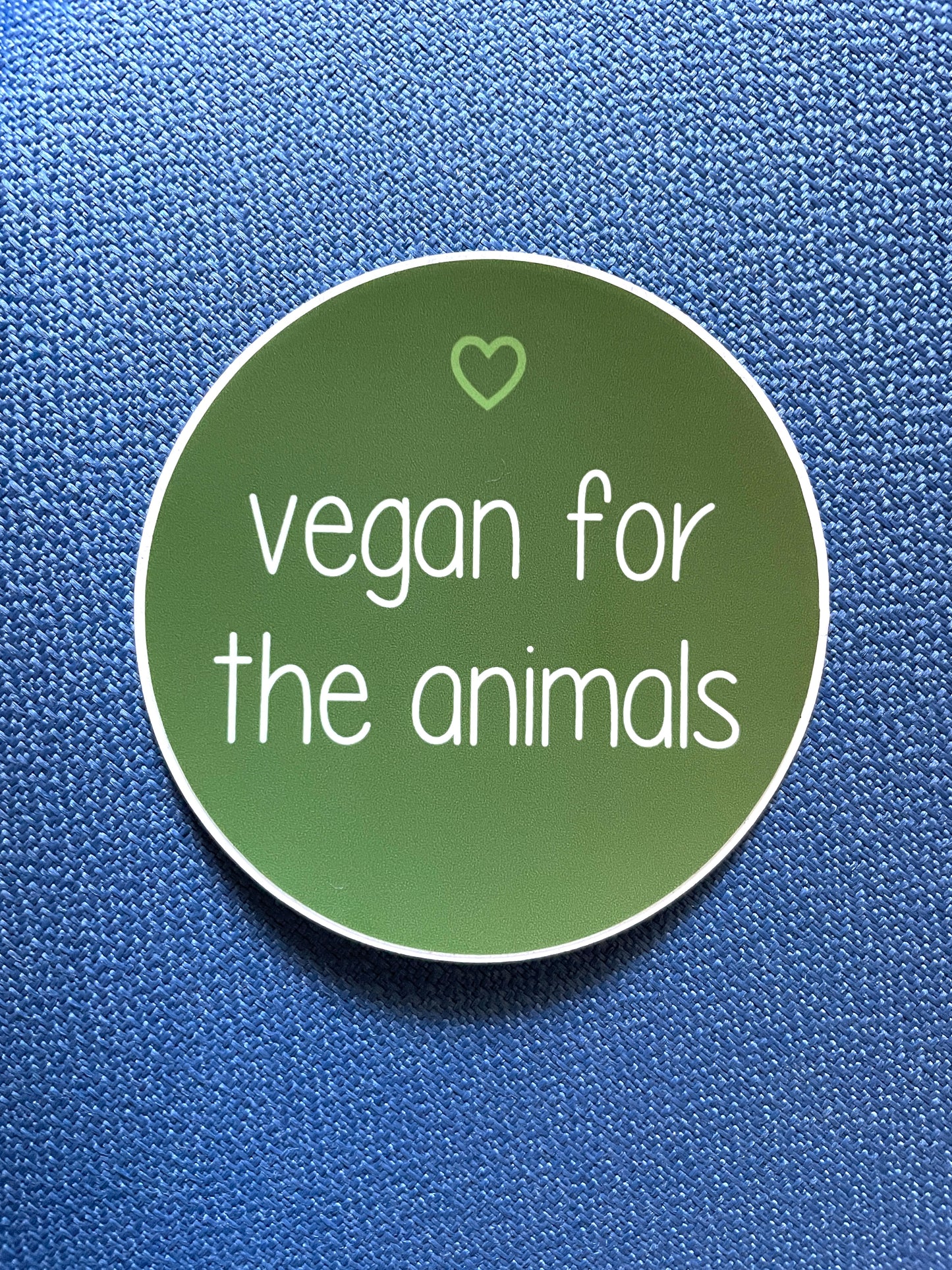 Vegan For The Animals Waterproof Vinyl Sticker